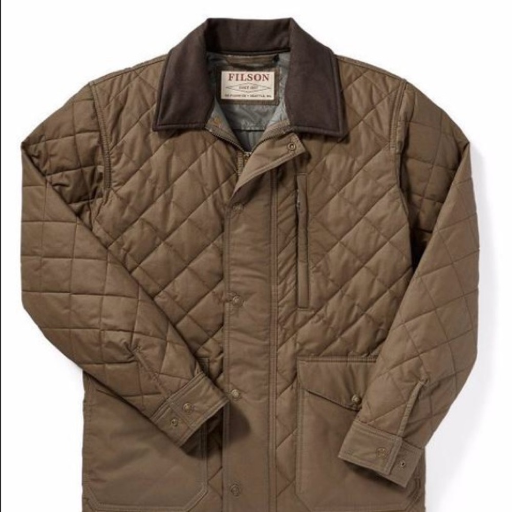 COPY - Filson Quilted Mile Marker Jacket pit to p…